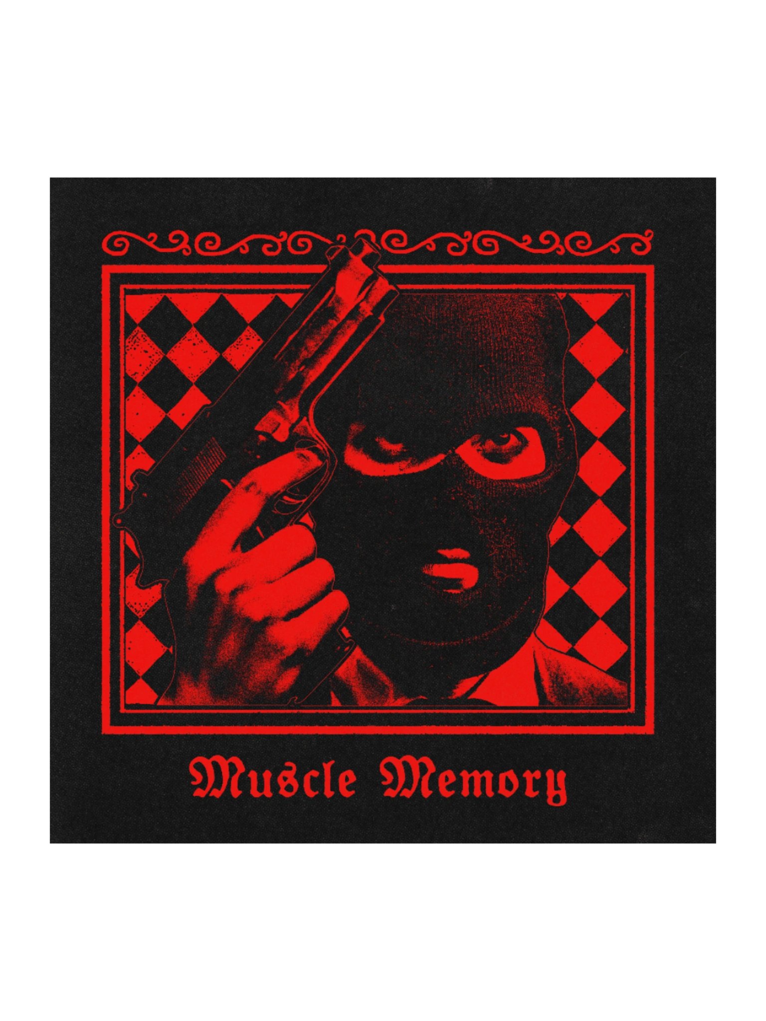 "MUSCLE MEMORY" STICKER RED product image (1)