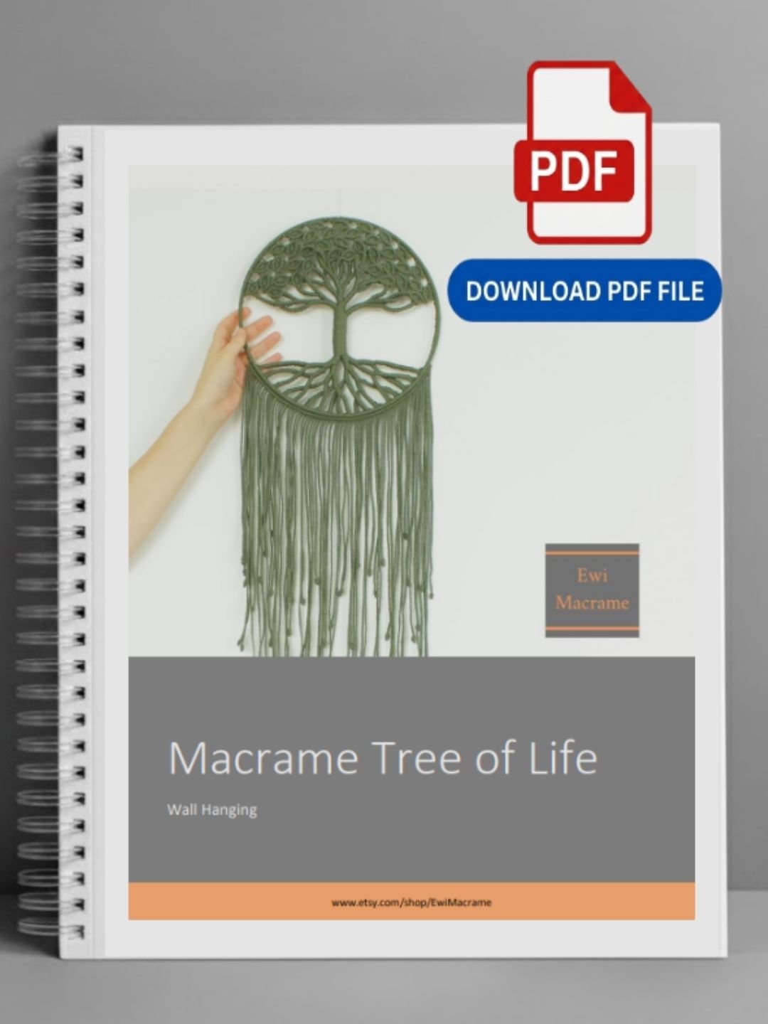 Macrame Tree of Life Wall Hanging — Photo Tutorial product image (1)