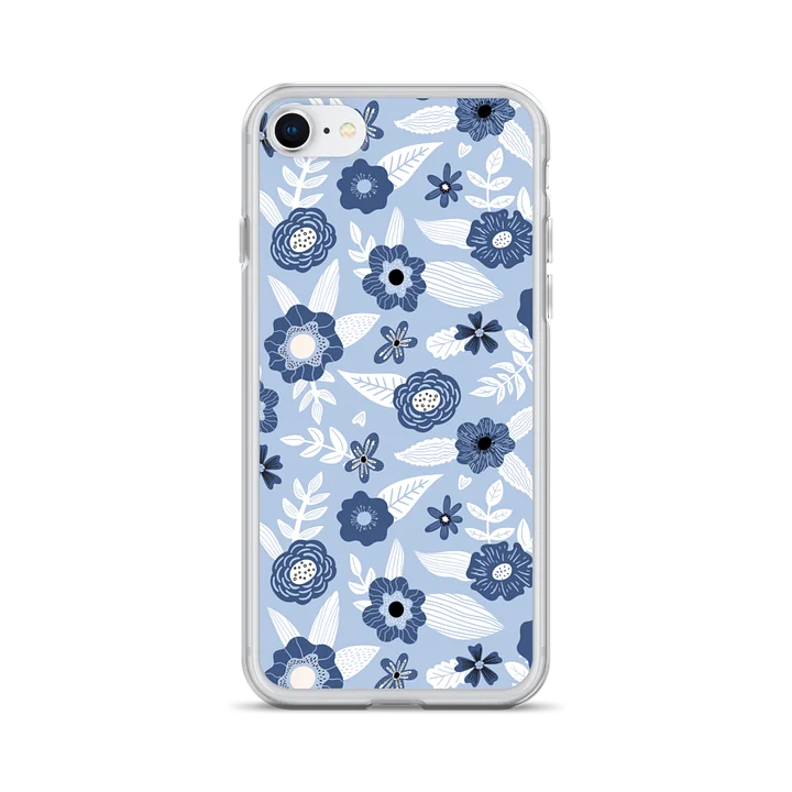 Blue Floral Seamless iPhone Case product image (28)