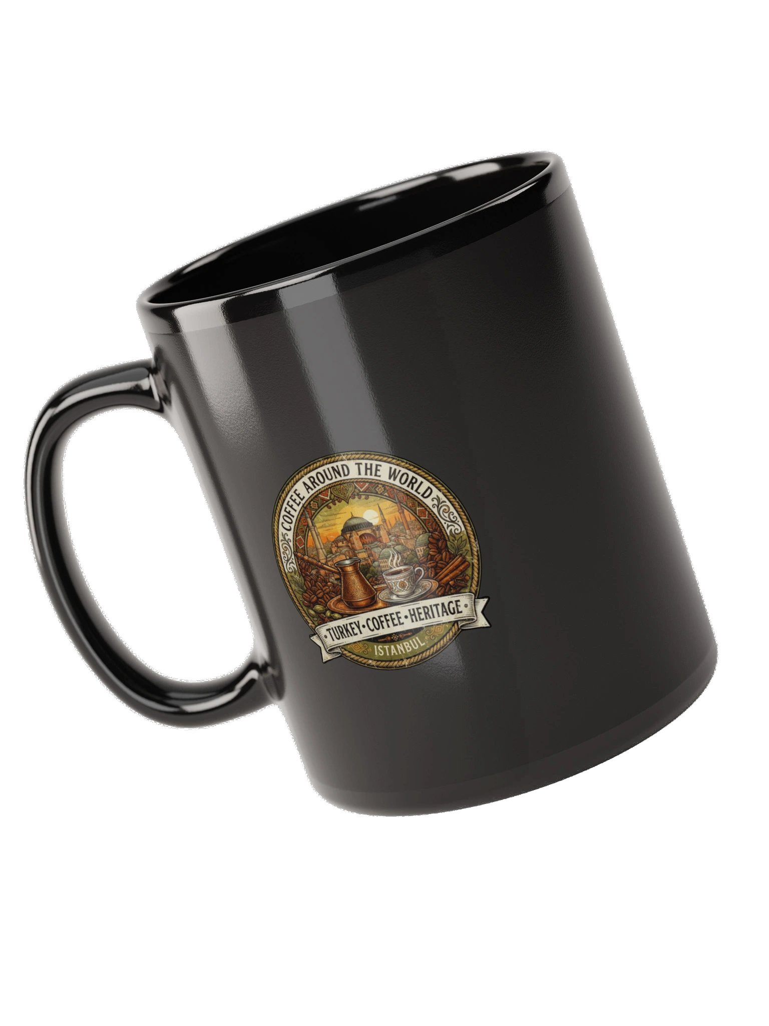 CoffeeFlow Black Glossy Mug product image (5)