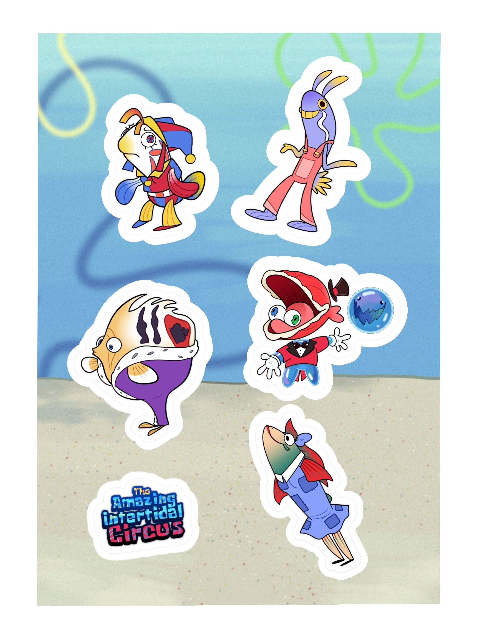 The Amazing Intertidal Circus - Sticker Sheet #2 product image (3)