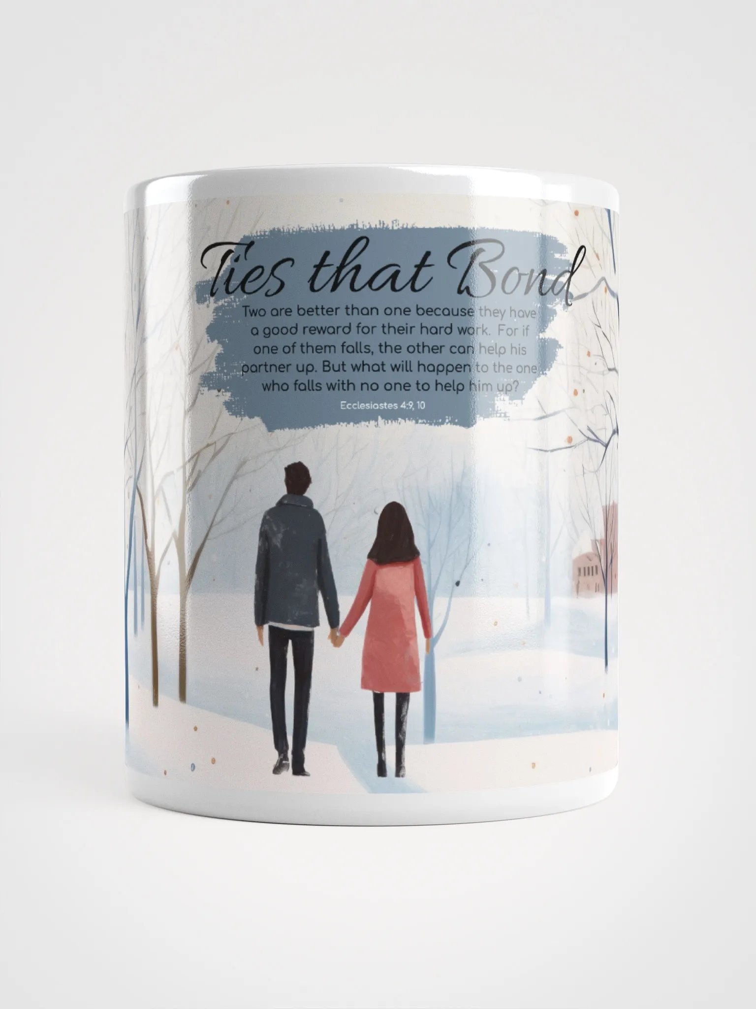 Ties That Bond Ceramic Mug – Inspirational Scripture Coffee Cup product image (1)