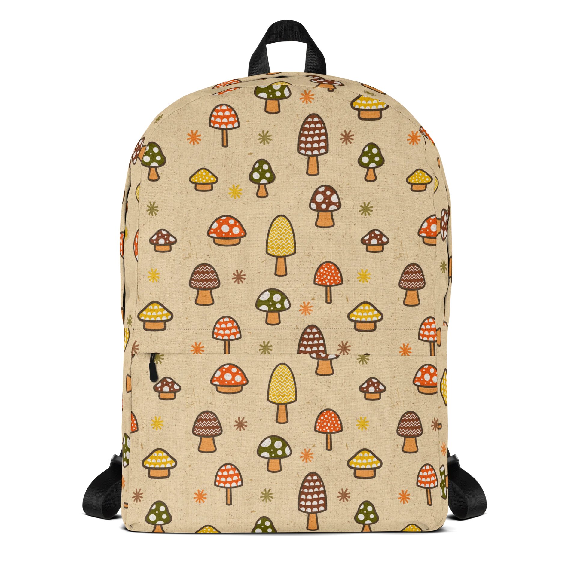 1970s Retro Mushrooms Backpack product image (1)