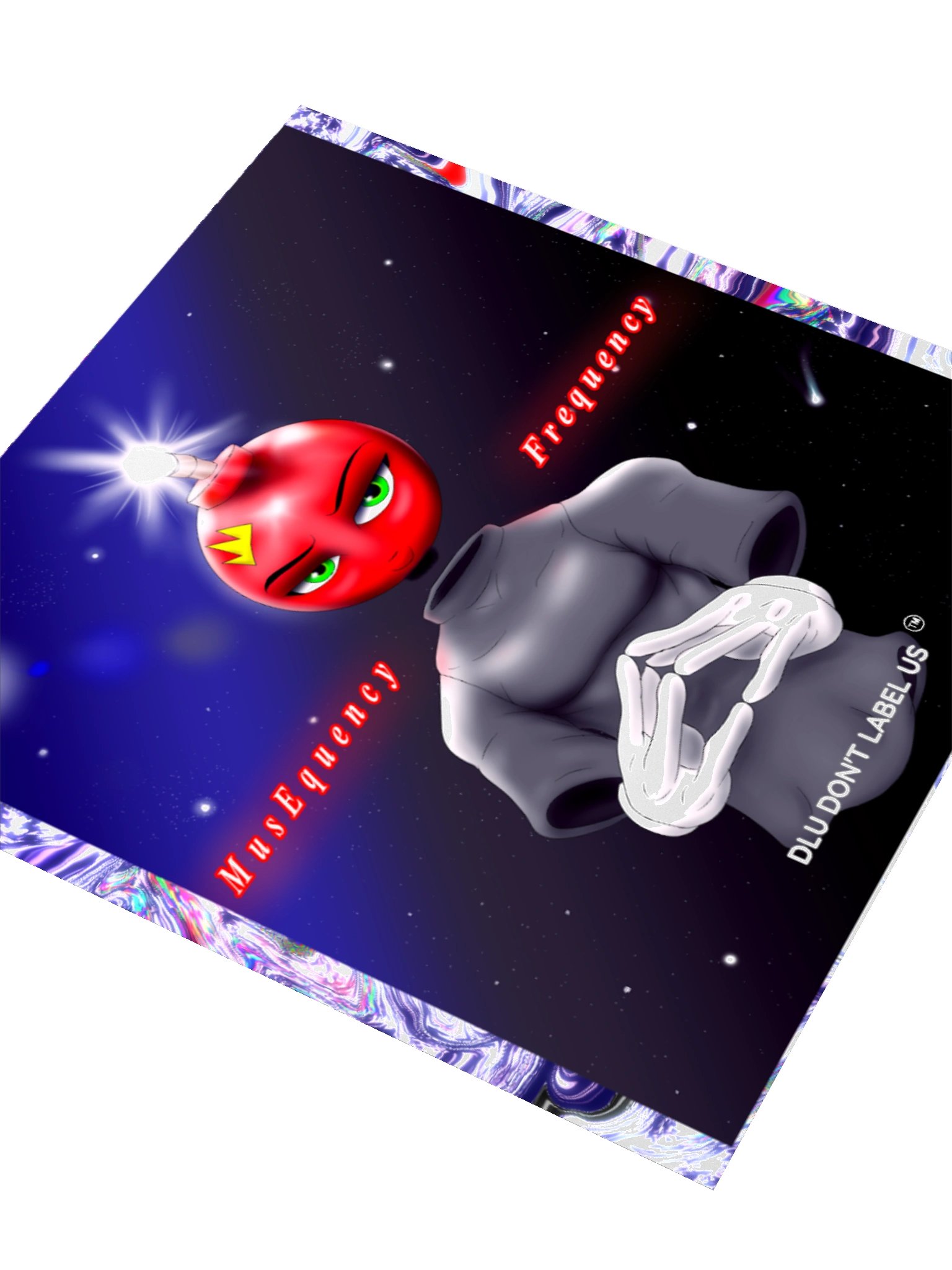 DLU DON’T LABEL US® Cosmic Smirk Kiss Cut Stickers product image (3)