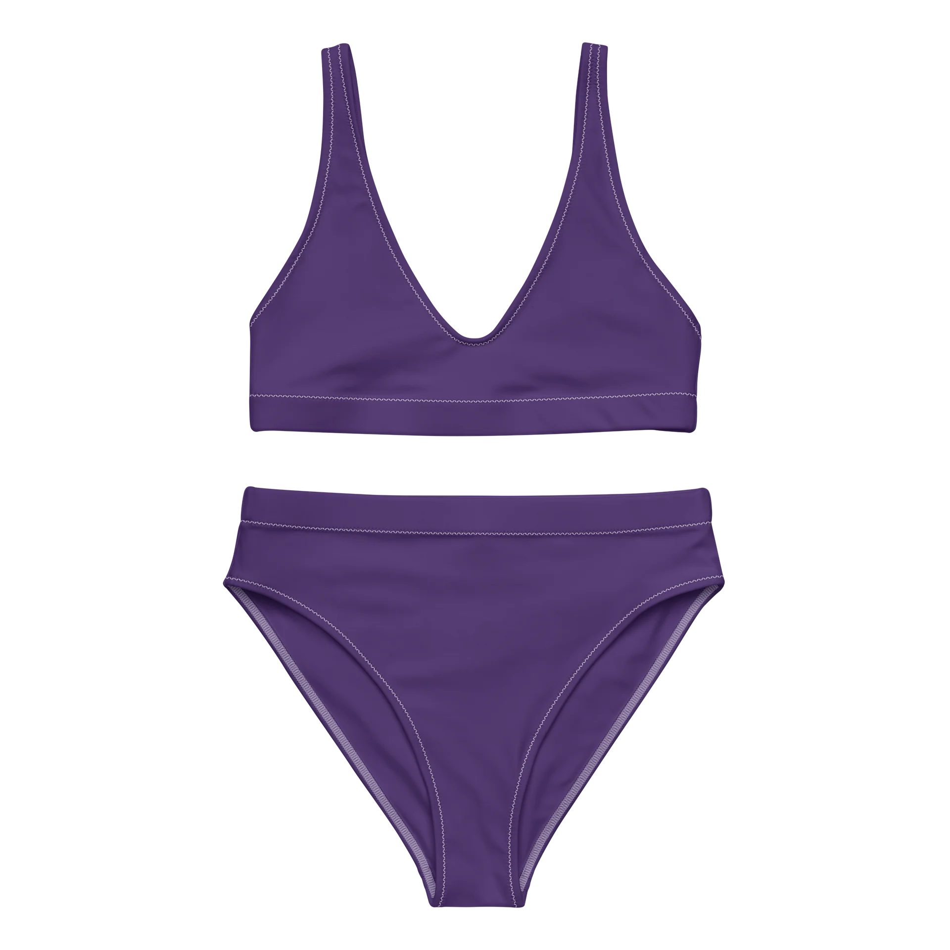 His House Womens High Waisted Bikini Set - Purple product image (5)
