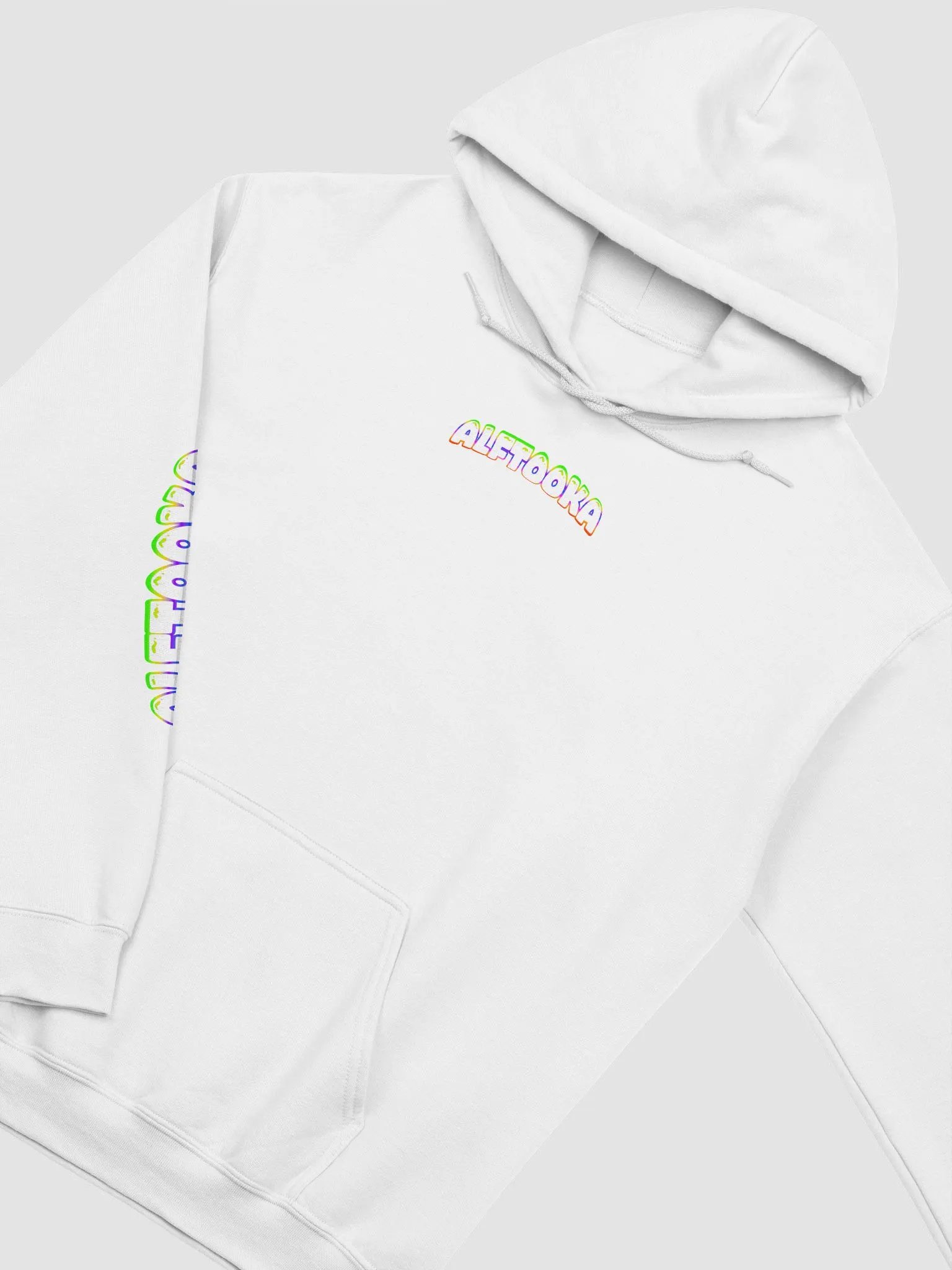 Rainbow Text Hoodie (Printed) product image (3)