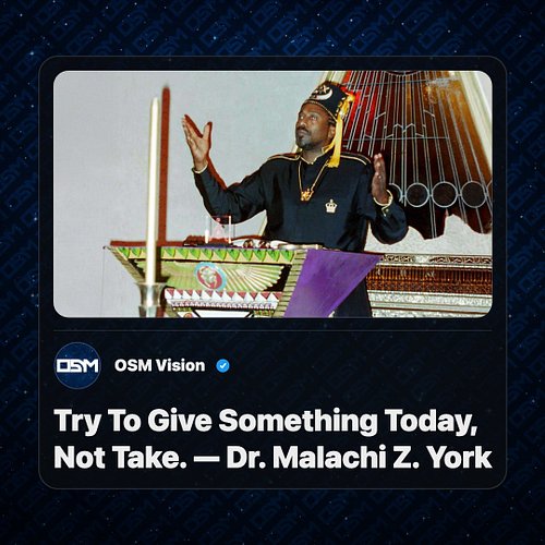 💡 Daily Wisdom from Dr. Malachi Z. York

📖 Read it. Reflect. Share it forward.

🔁 Repost to spread the knowledge 

📍 Where ar...