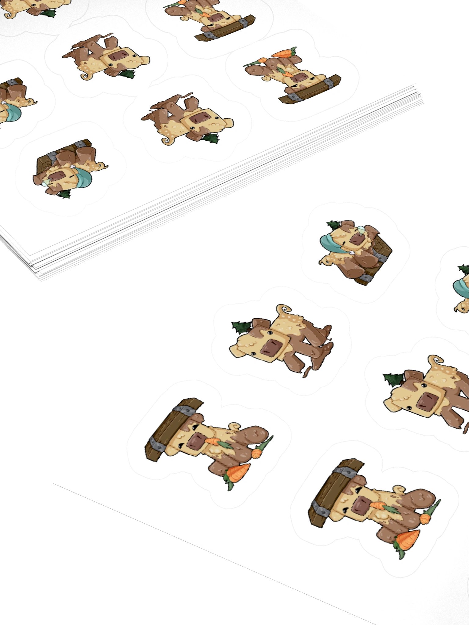 Floor Pig Variety Sheet - x9 stickers product image (10)