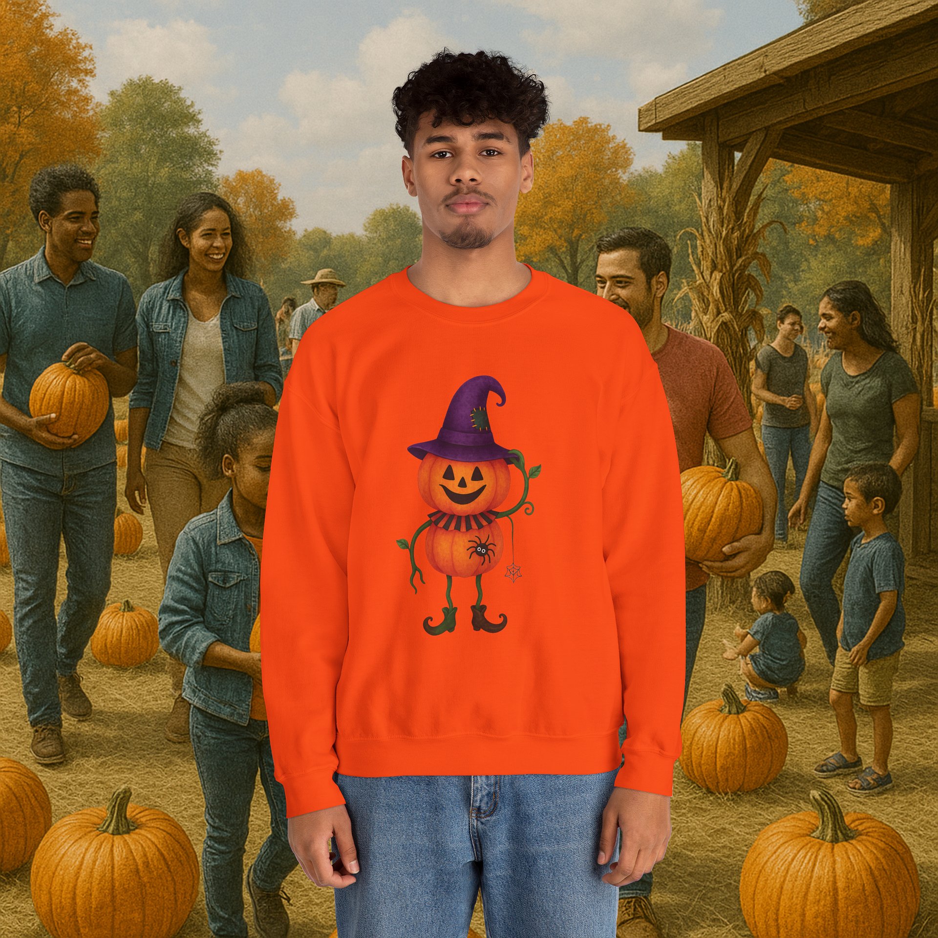 Mr. Pumpkin PNG | Cute Halloween Pumpkin Clipart | Fall Sublimation Design | Pumpkin Patch Digital Download product image (3)