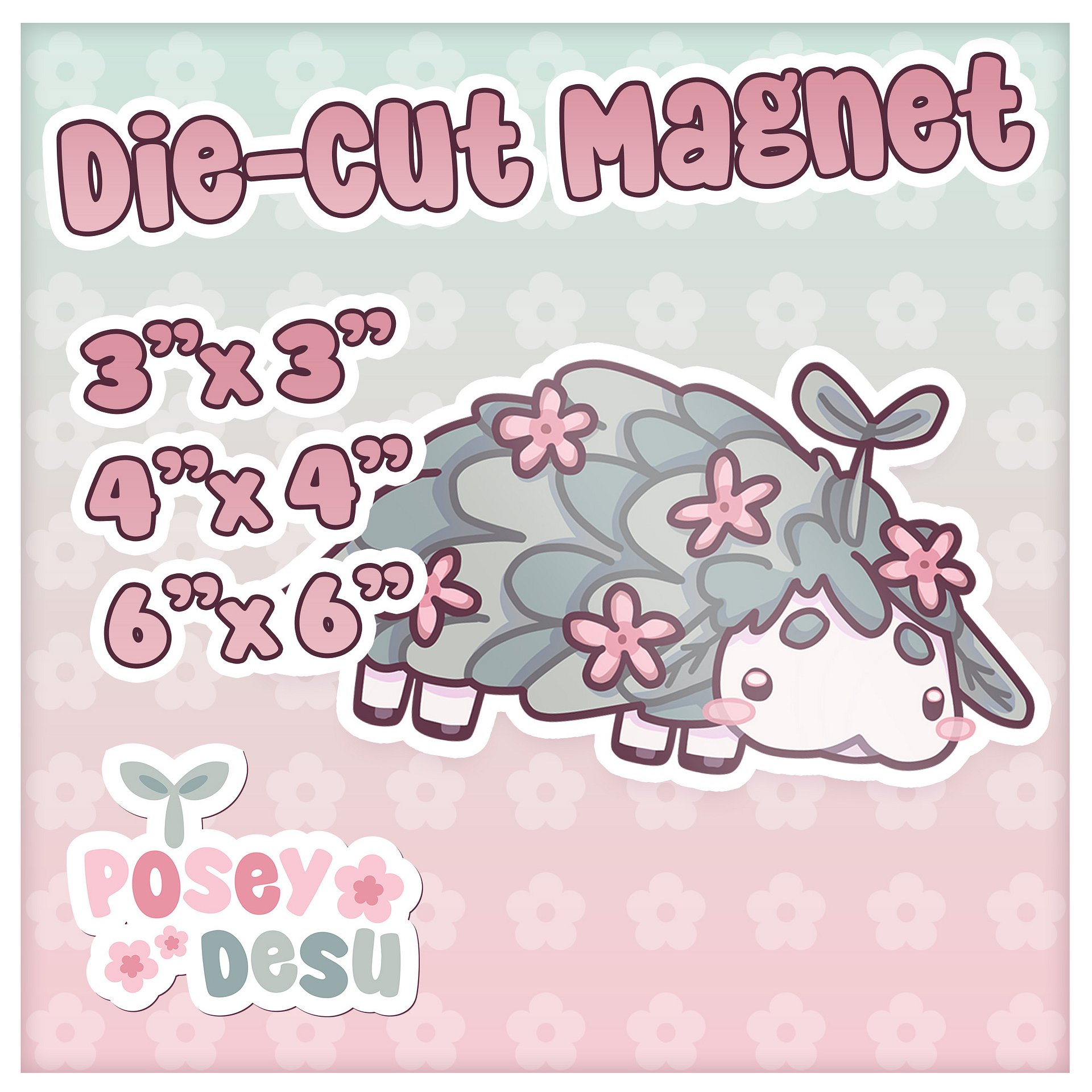 Lambbud Die-Cut Magnet product image (1)
