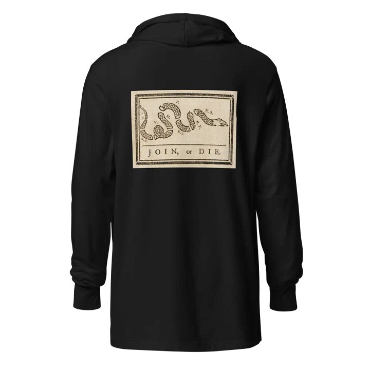 "Join or Die" Hooded Long-Sleeve Tee product image (2)