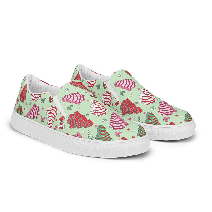 Christmas Tree Cake Canvas Shoes product image (2)