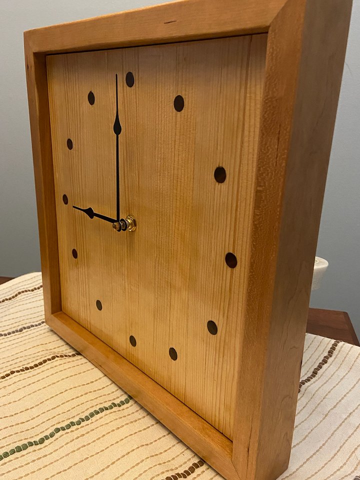 Square Face Clock product image (2)