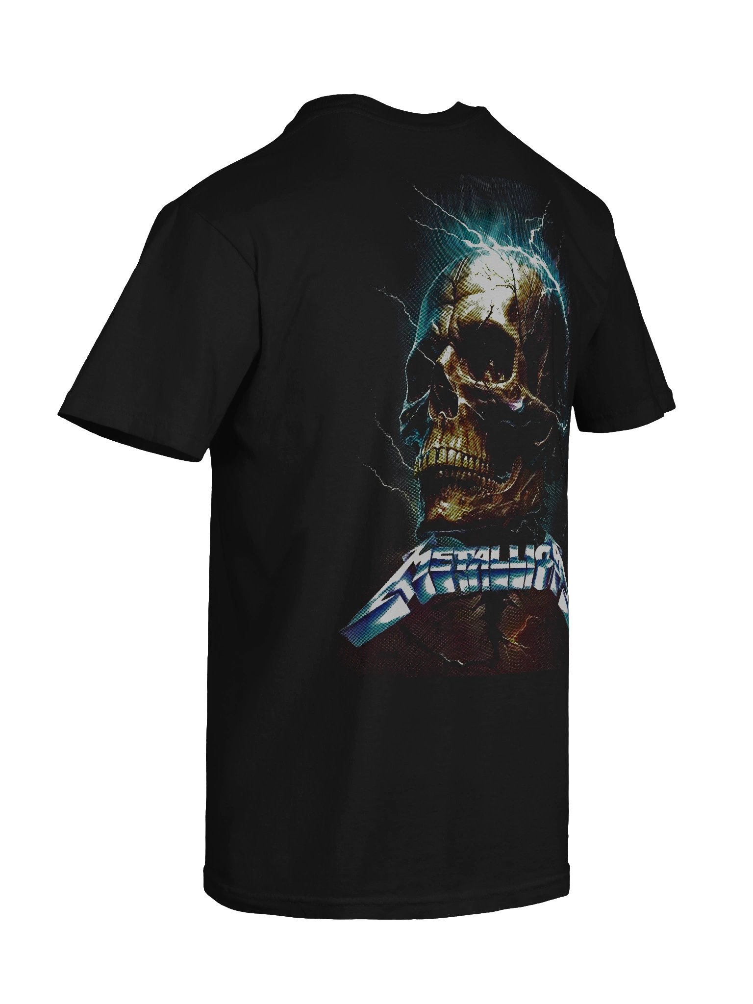 Metallica Lightning Skull Graphic T-Shirt | Comfort Colors 1717 Relaxed Fit product image (8)