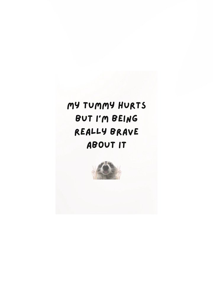 My Tummy Hurts - Raccoon Poster product image (2)