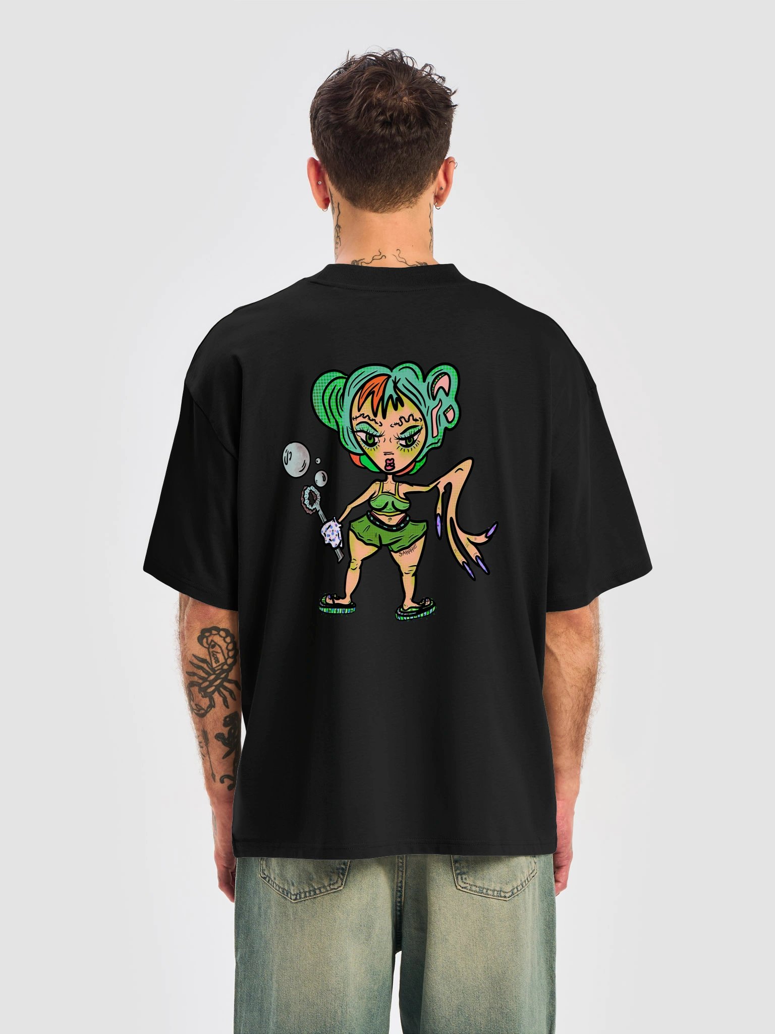 BUBBLE BLOWER ● Unisex Organic Oversized Tee product image (26)
