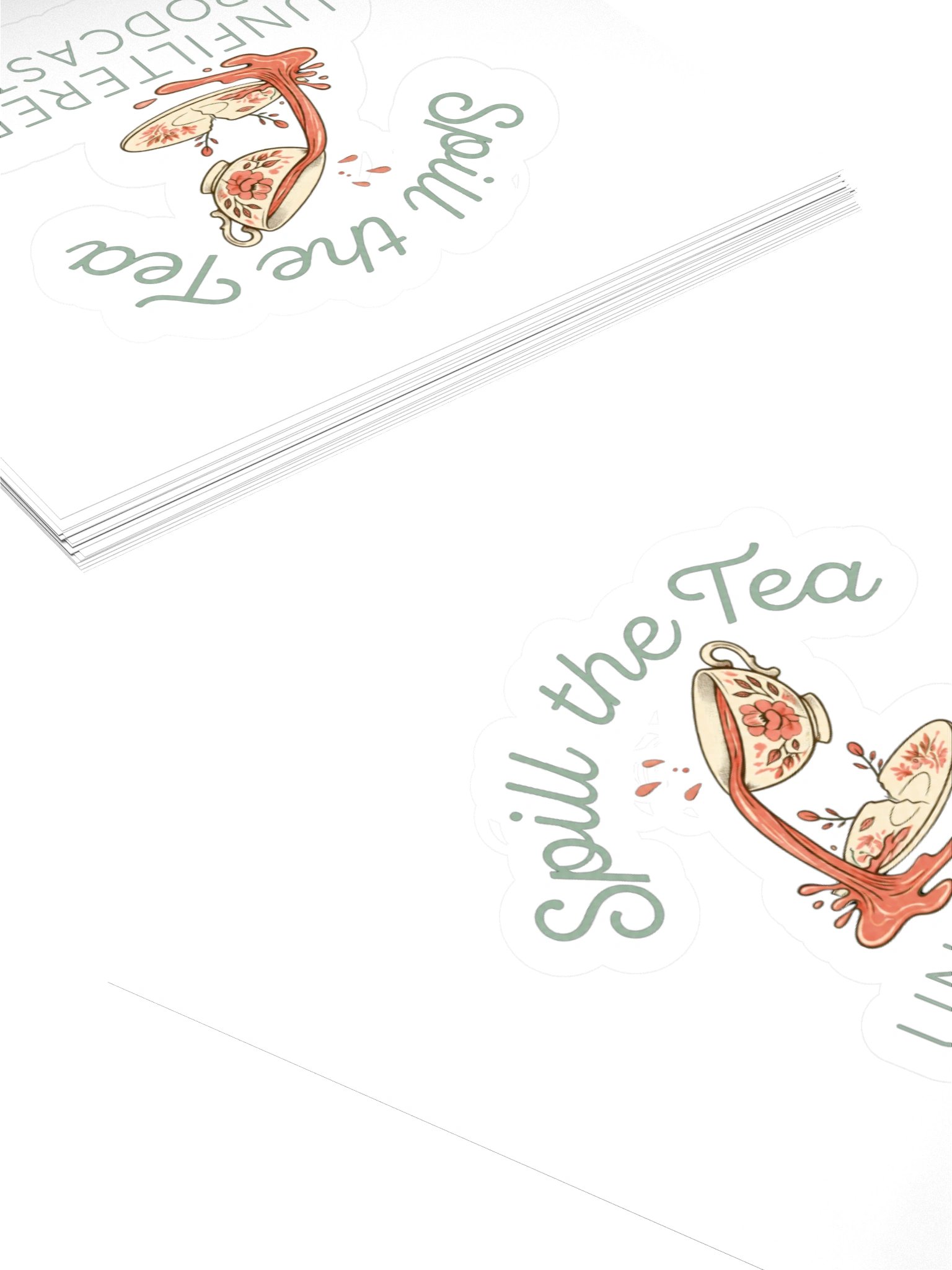 Spill the Tea Unfiltered Kiss Cut Sticker product image (4)