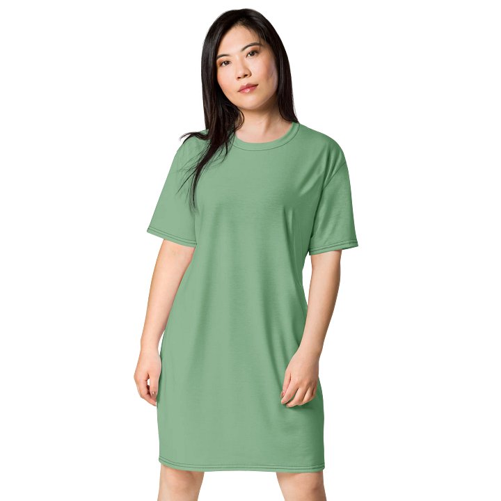 Oversized T-Shirt Dress - Rich Dark Sea Green, Sizes 2XS-6XL product image (1)