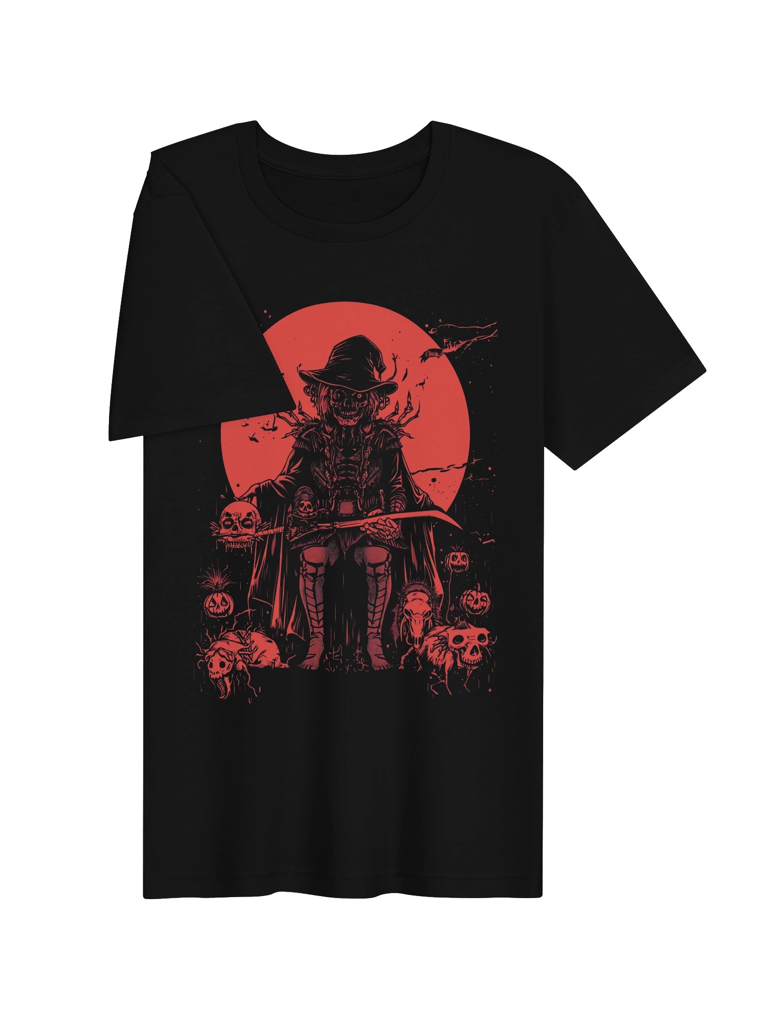 Gothic Moon Reaper Halloween Lightweight T-Shirt product image (6)