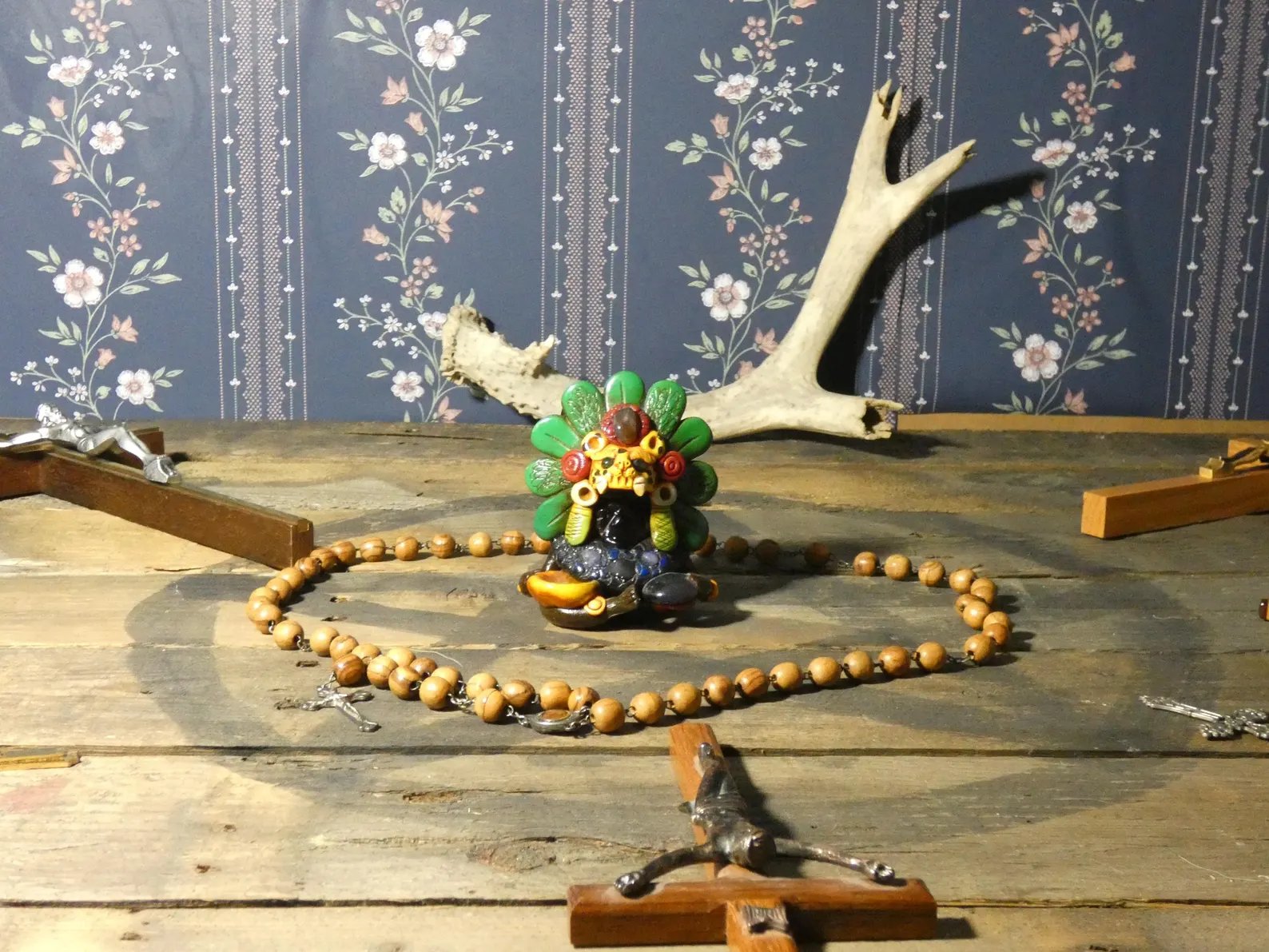 Artifact No.33 - Aztec Jaguar Warrior Statue product image (7)