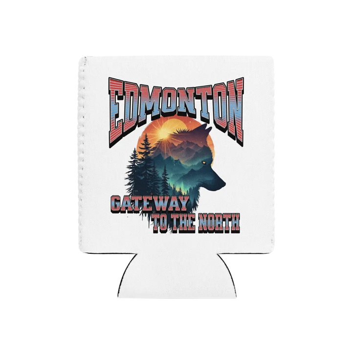 Edmonton Gateway To The North Wolf Can Cooler product image (1)