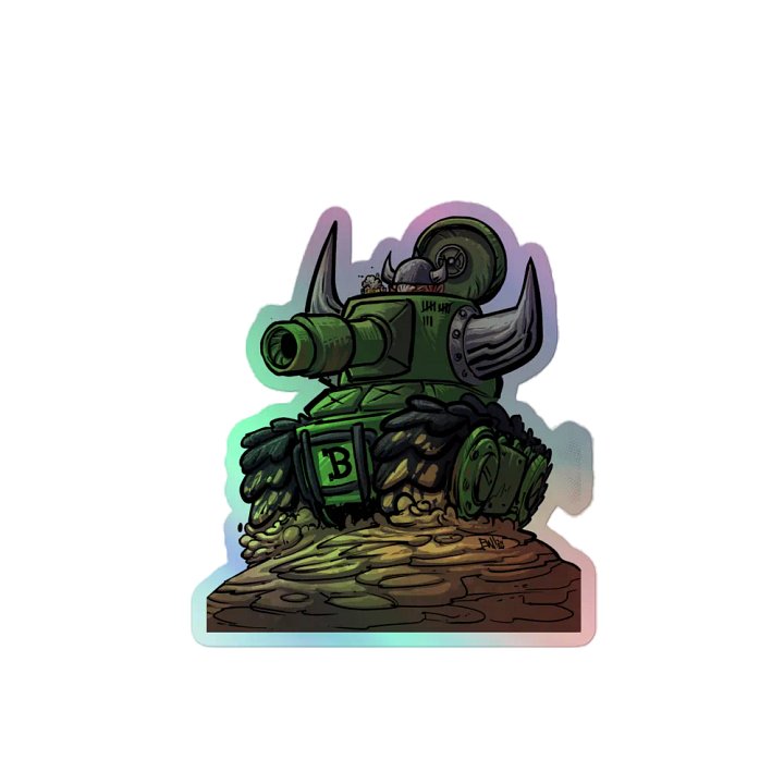 Viking Tank holographic sticker product image (2)