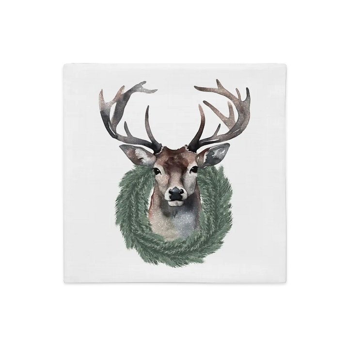 Wreathed Deer All-Over Print Pillow Case product image (1)