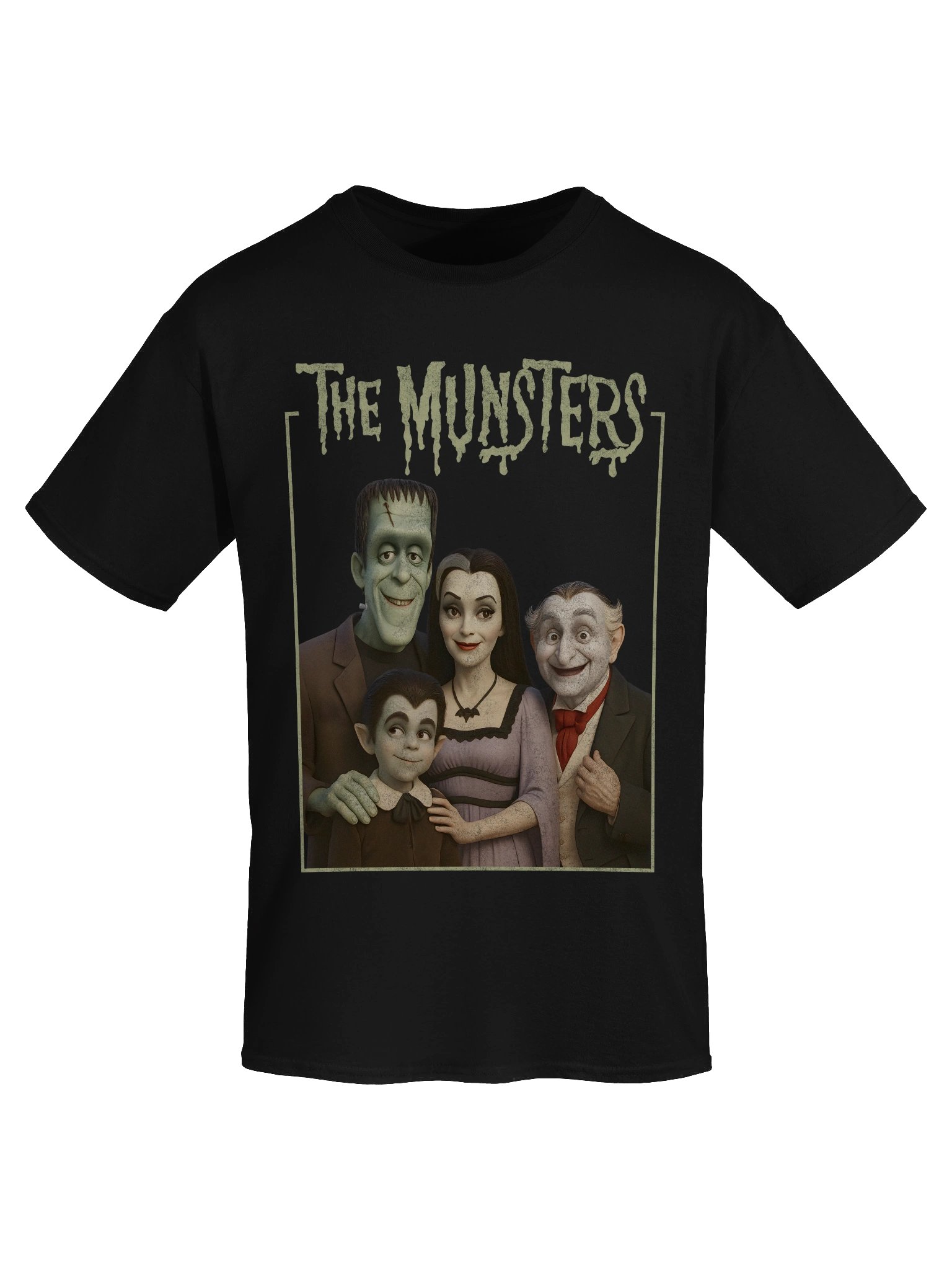 Munsters Family Portrait Vintage Halloween Tee product image (1)
