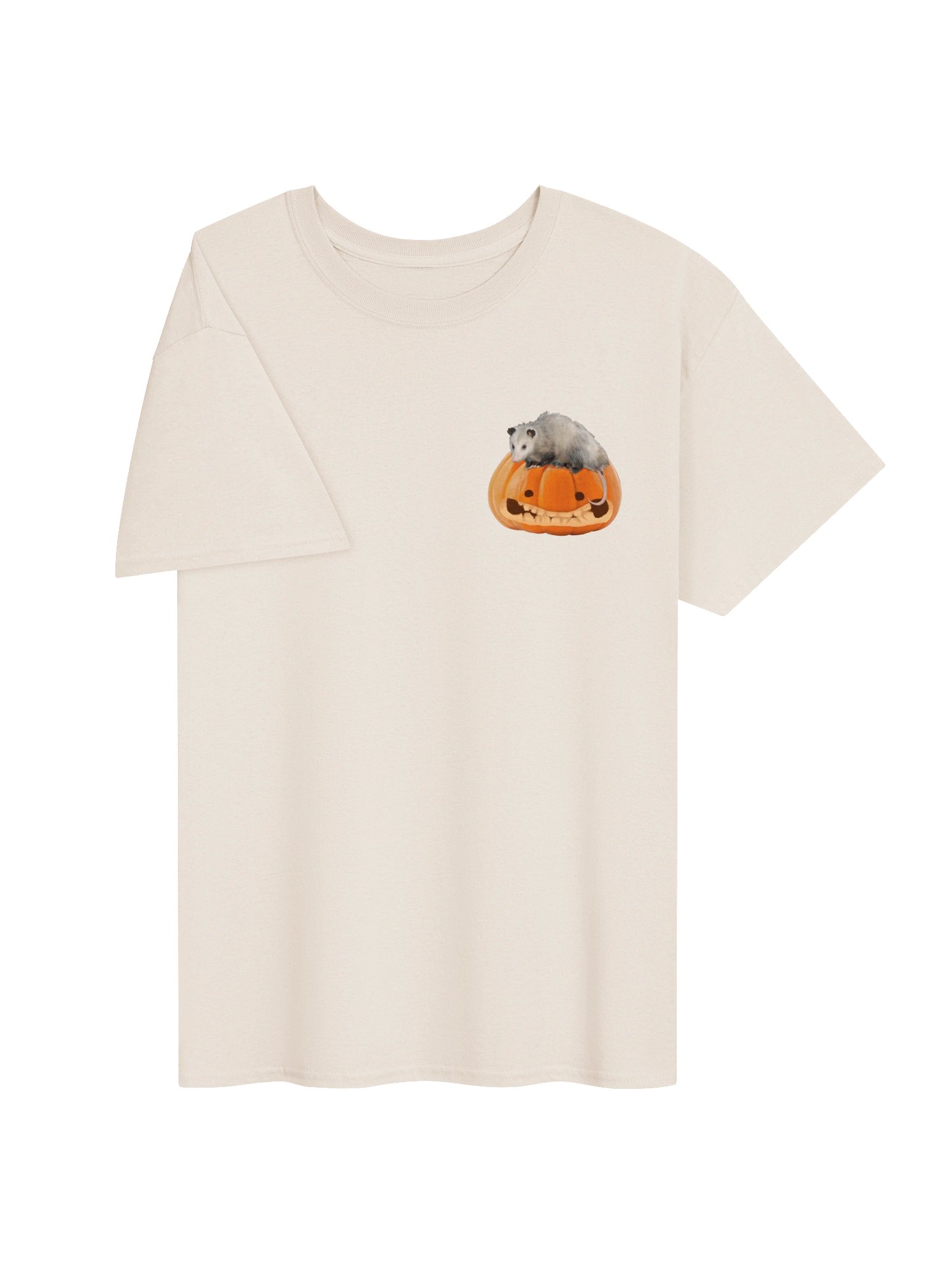 All Tricks No Treats [Double Sided]- Autumn Pumpkin Possum T-shirt product image (3)