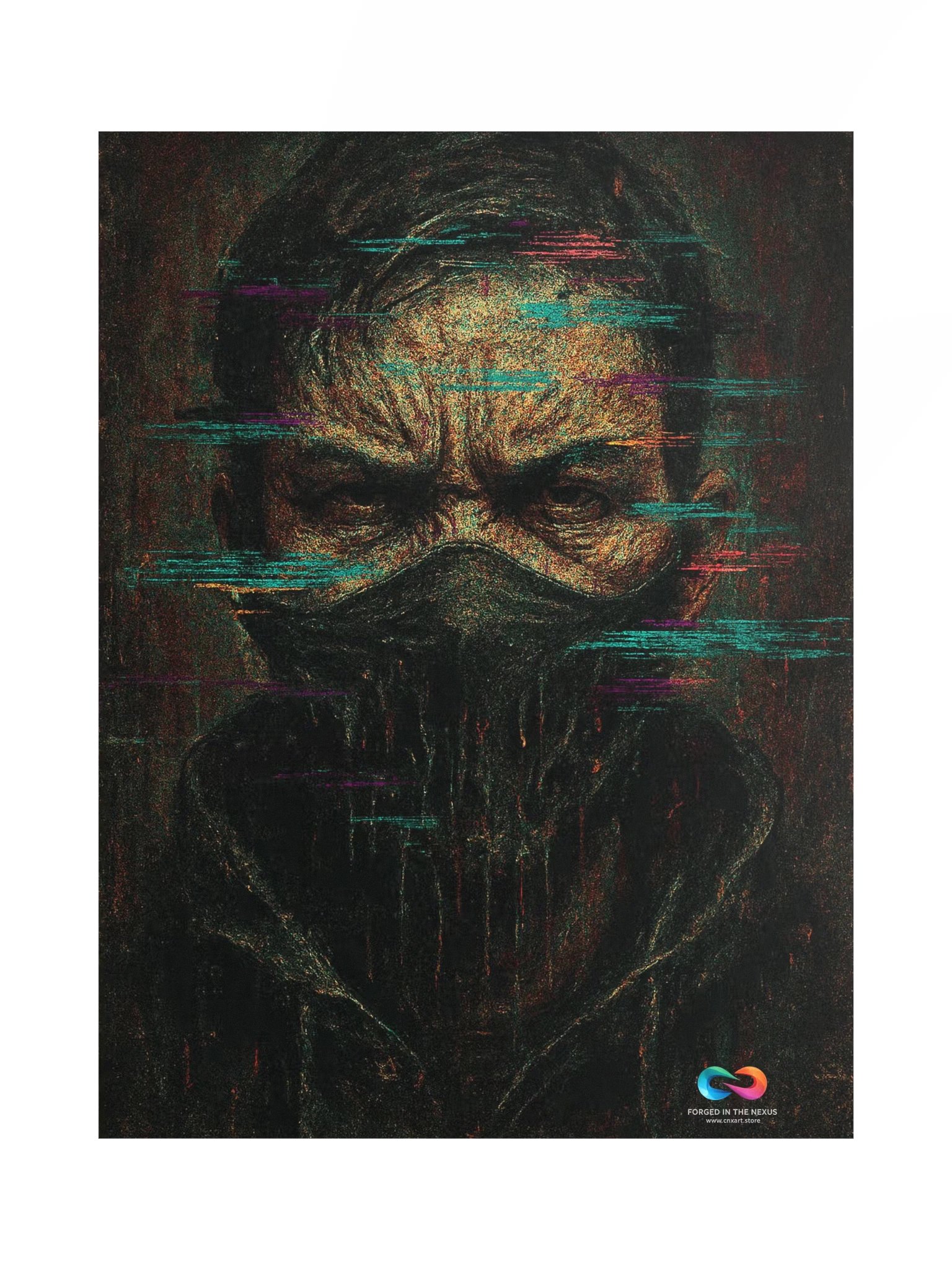 CINEMATIC ART POSTER – DYSTOPIAN GLITCH #004 product image (1)