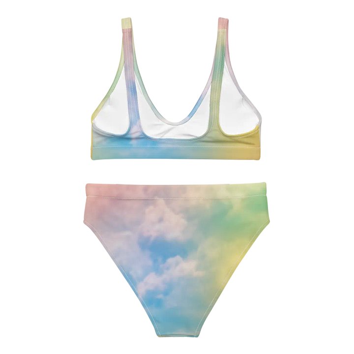 Blur cloud rainbow Design High Waisted Bikini - V10 product image (1)
