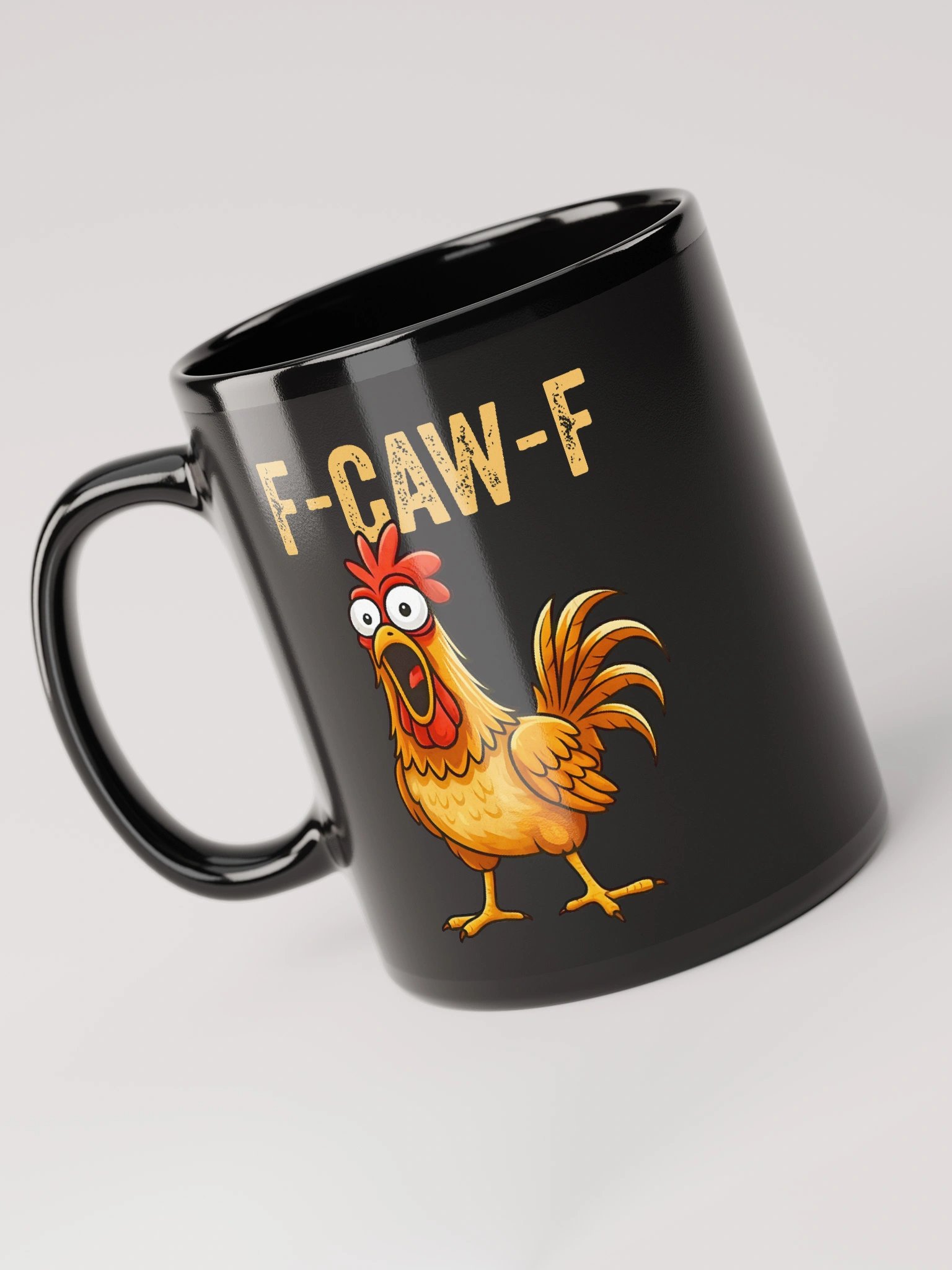 F Caw F Classic Black Coffee Mug 1B1 product image (3)