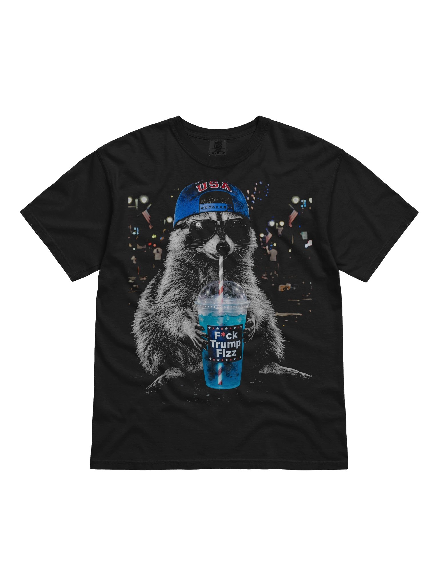 Funny Racoon Meme USA 250th Birthday, F*ck Trump product image (3)