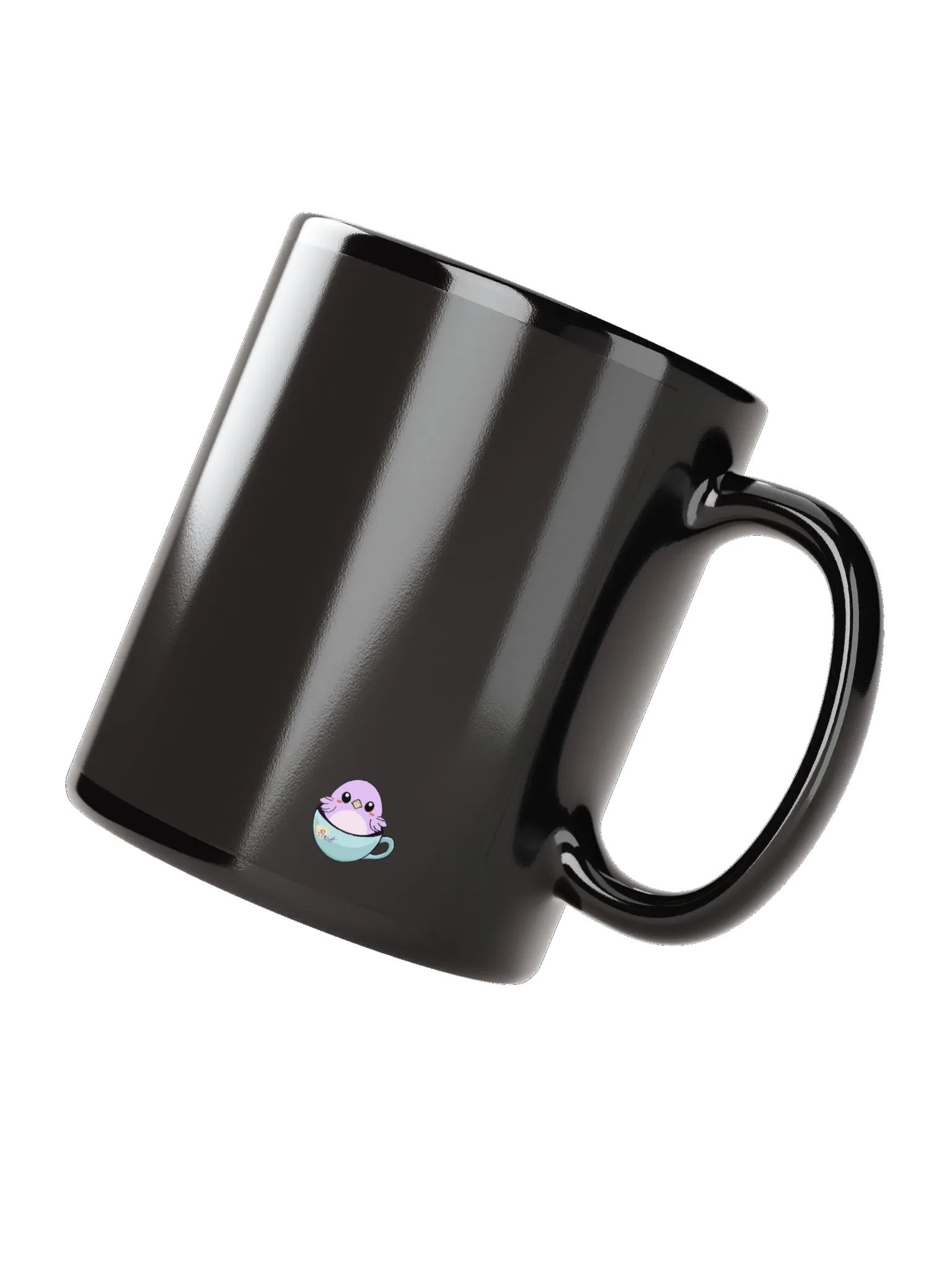 Cat Cup & Book | Black Mug product image (5)