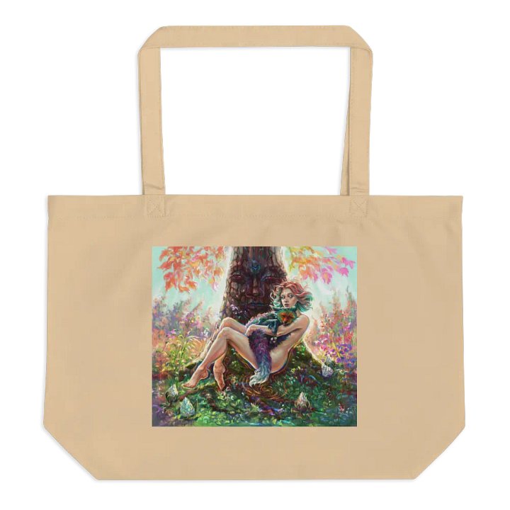 Girl and the Magicfox fantasy art product image (2)