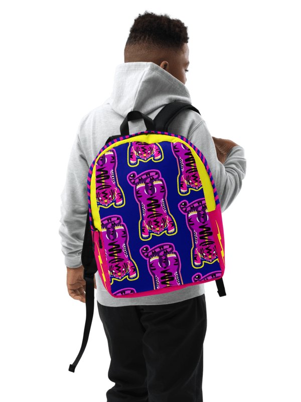 Purple & Pink Tiger Backpack - Electric Tiger Club product image (1)