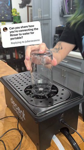 Apparently this little gadget stole the show. 😂

Thanks for all the questions! Here’s how I use my portable glass rinser and ...