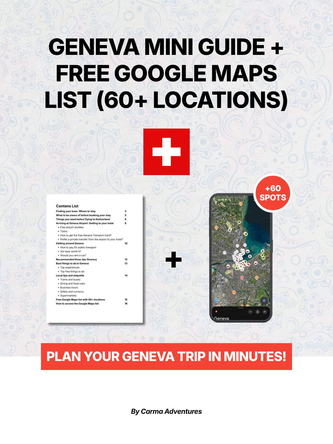 Geneva Mini Guide + FREE Google Maps List (60+ LOCATIONS) product image (1)