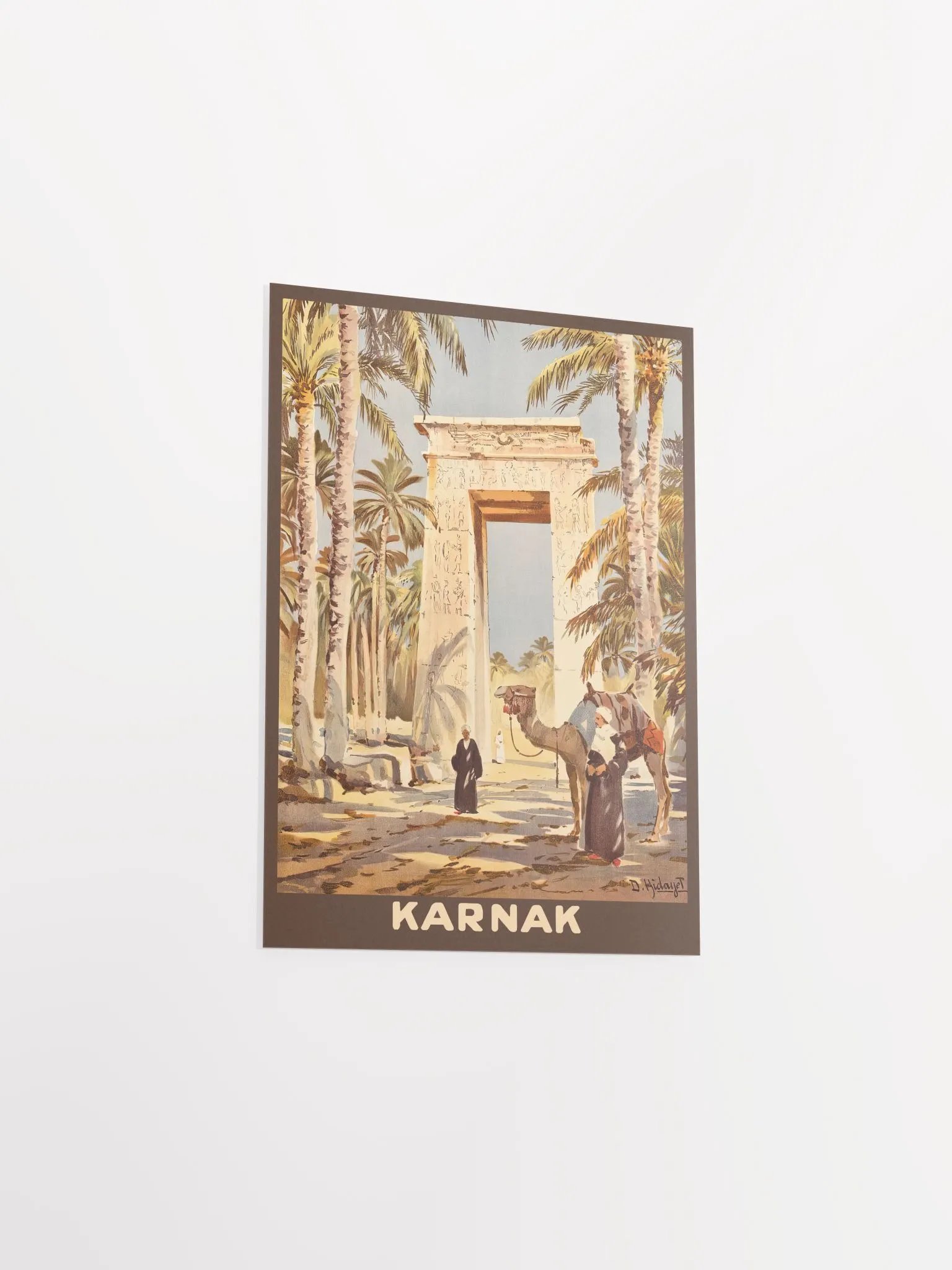 Egypt, Karnak, 1930 — retro vintage travel poster product image (8)