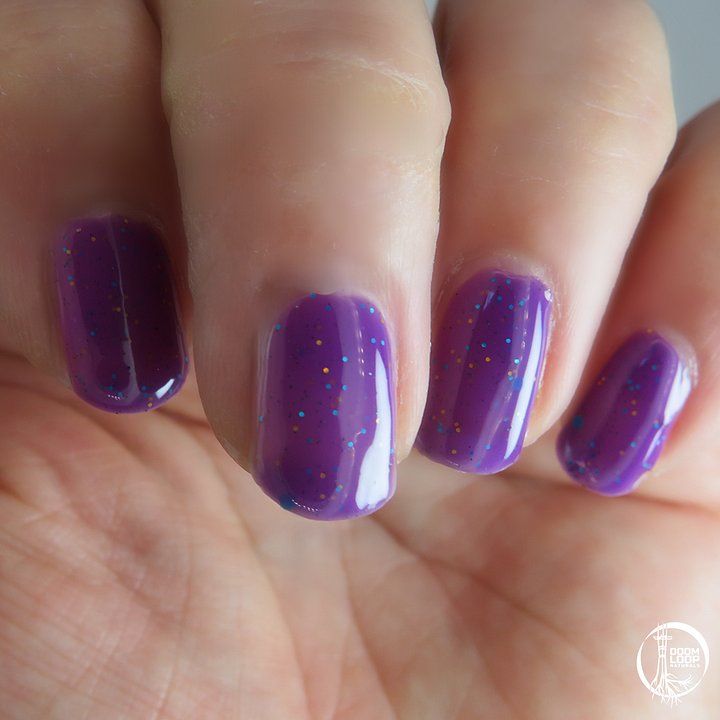 DO YOU REMEMBER THE WAY TO SHELL BEACH? - Solar Pink to Purple Glitter Nail Polish product image (2)