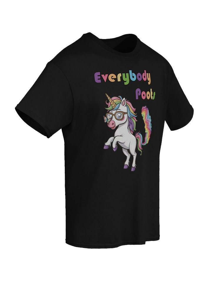 Everybody Poots Unicorn Dark Version Unisex Heavyweight Graphic T-shirt product image (2)