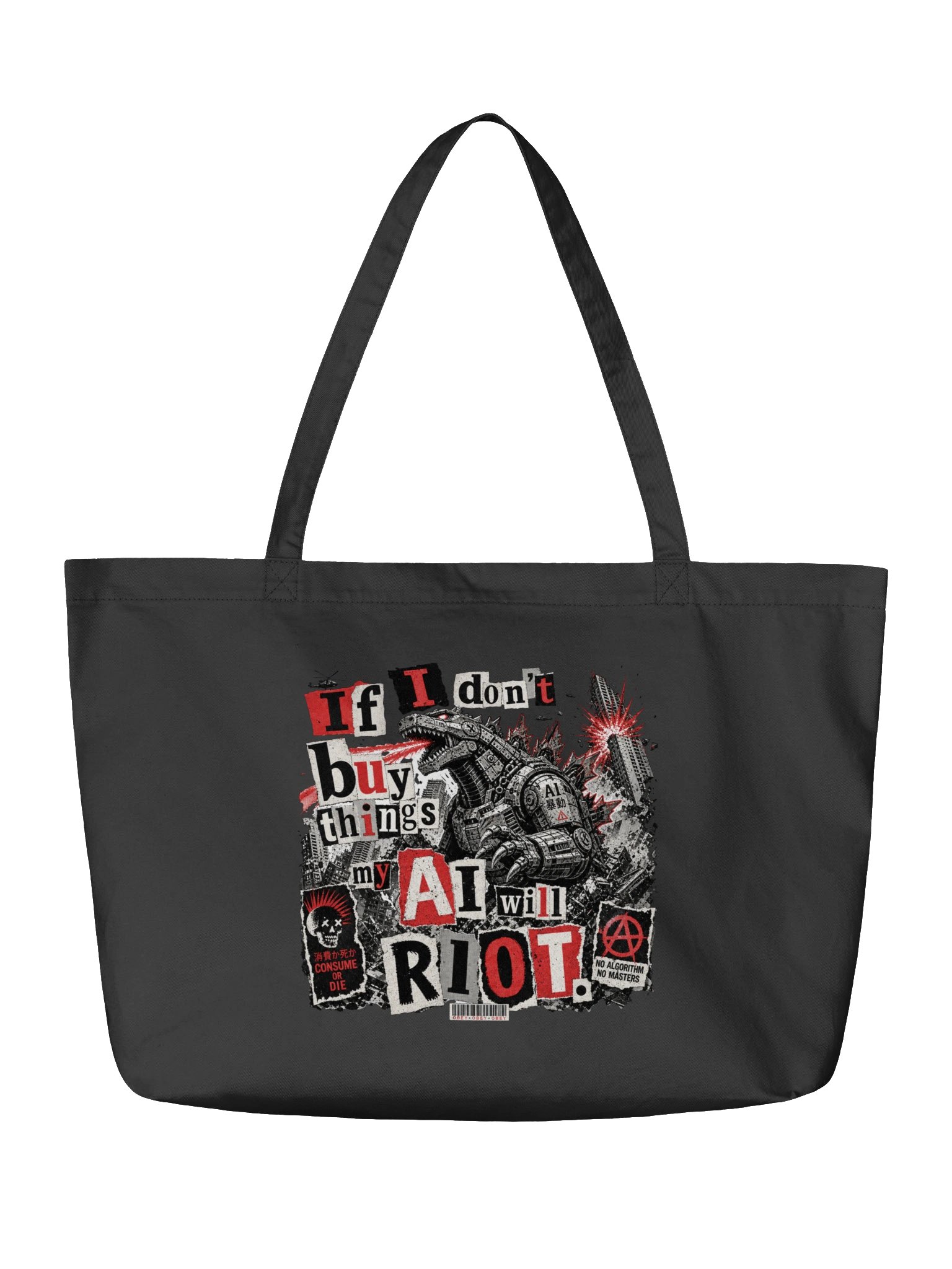Rioting Mecha Zilla Tote Bag product image (3)