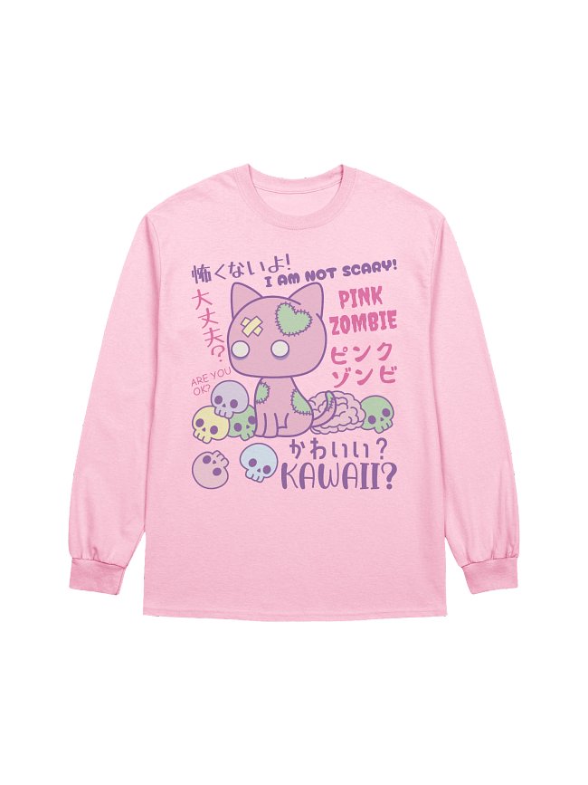 Harajuku Kitties Unisex Adult Long Sleeve T-shirts