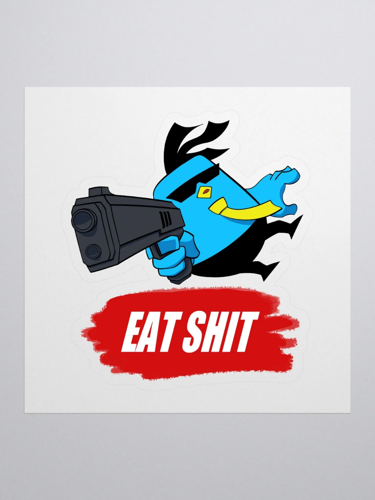 Gun Chicken Vinyl Sticker product image (1)