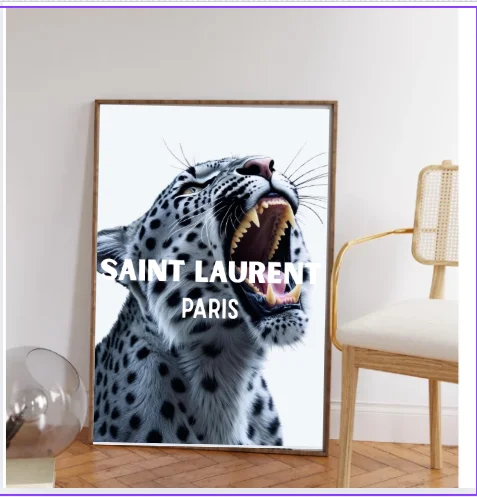 Gray Leopard Luxury Wall Art product image (4)