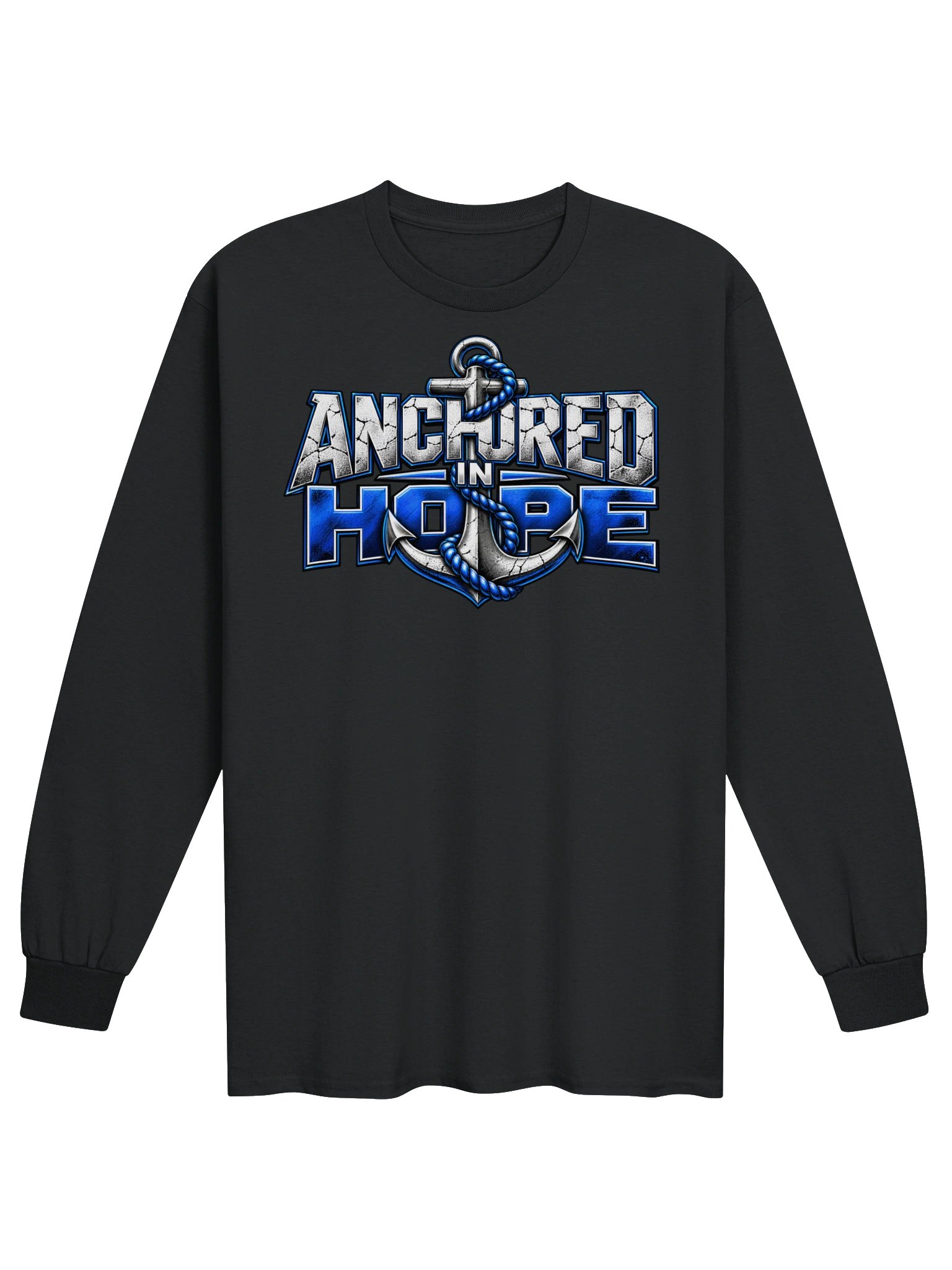 Blacktop Brand: "Anchored in Hope" Long Sleeve T-Shirt product image (6)
