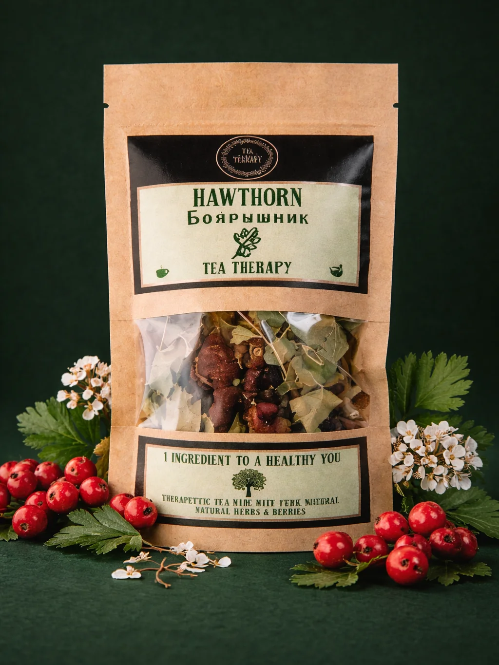 Hawthorn Leaf and Berry Tea 25g product image (1)