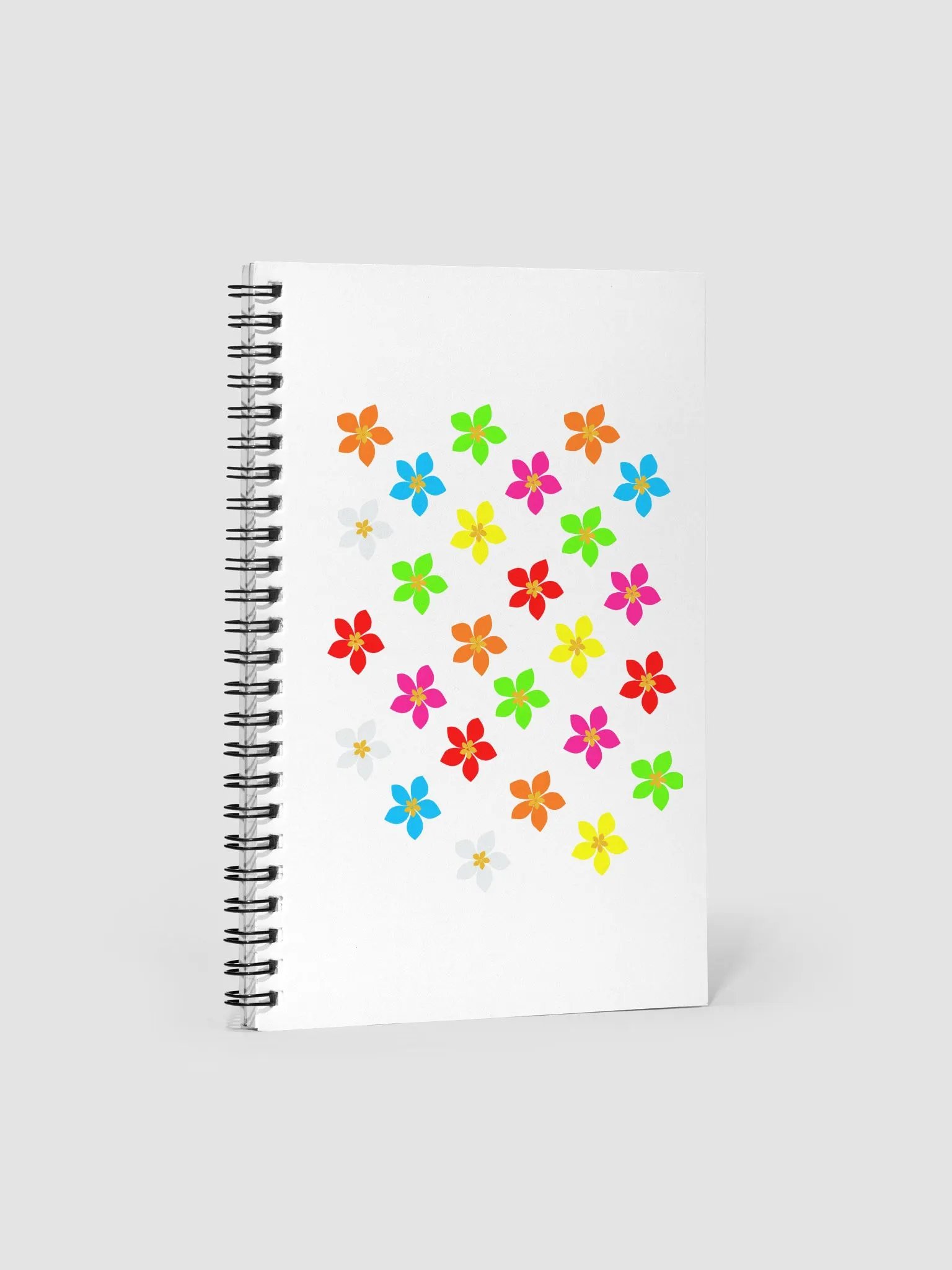 Colorful Flower Petals Spiral Notebook product image (3)
