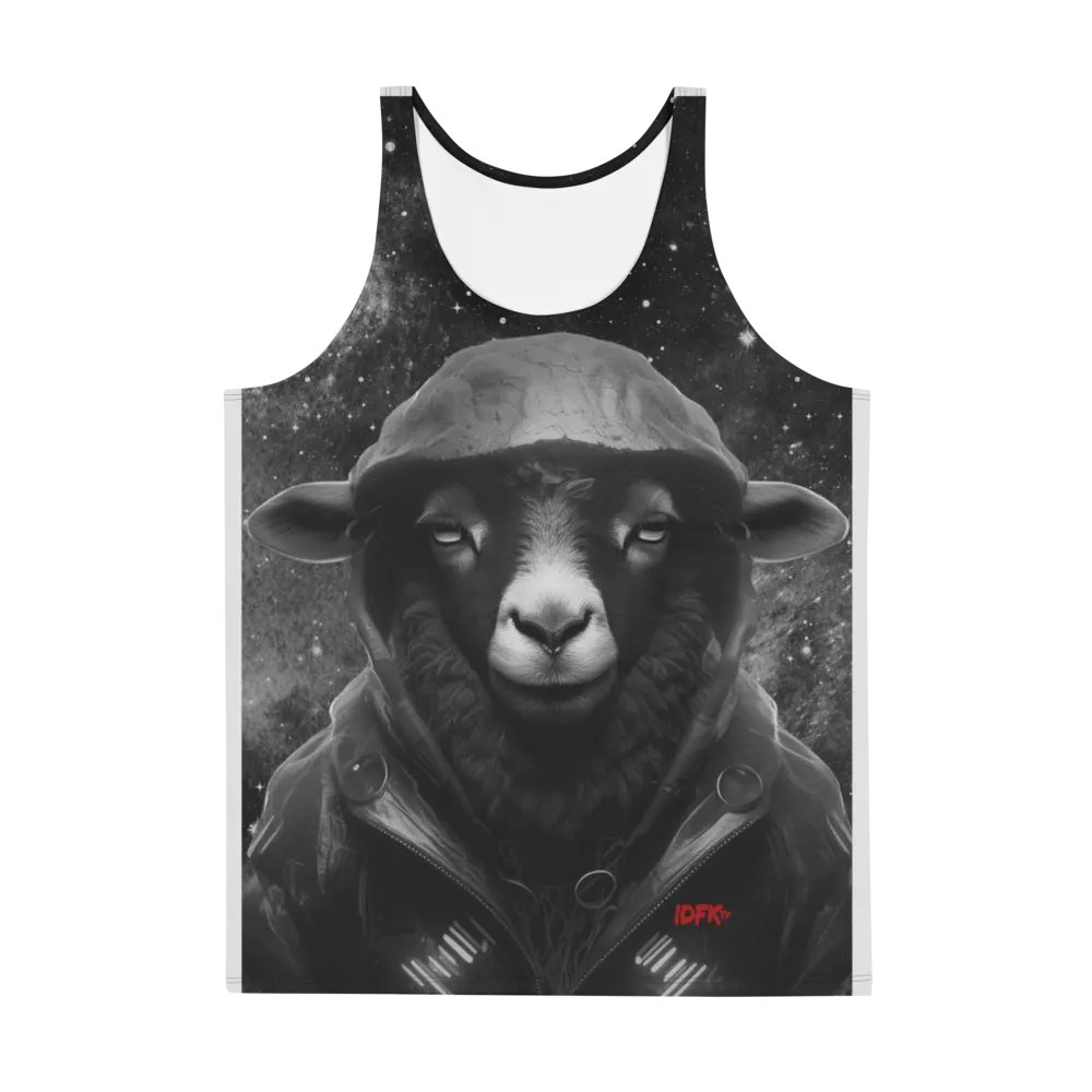 IDFKtv Black Sheep Full B/W Tank Top product image (3)