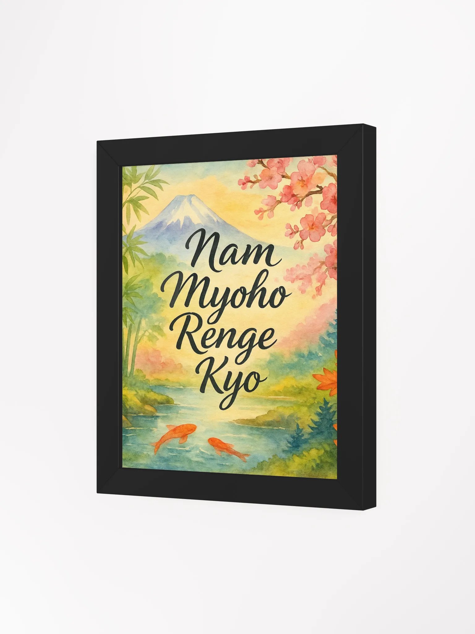 Framed Spiritual Poster with Japanese Nature Art product image (3)